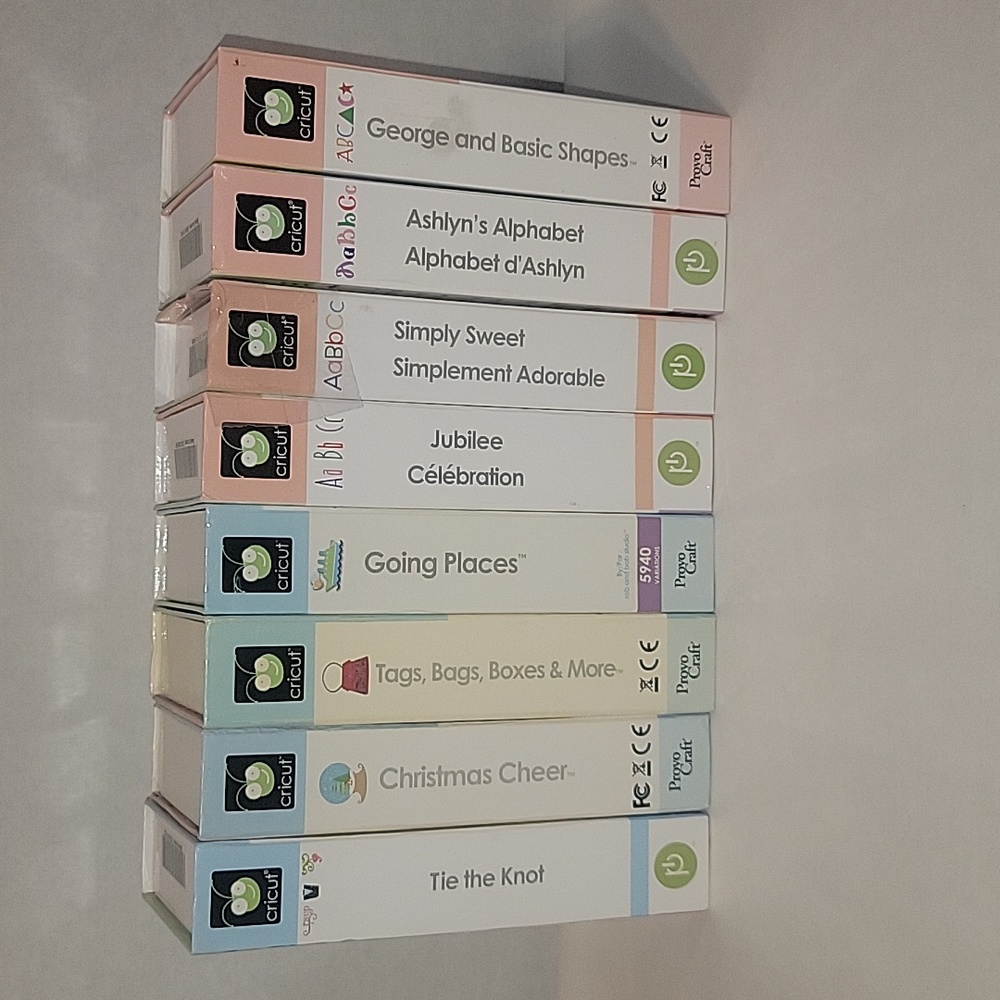 Bundle of 8 Cricut Cartridges